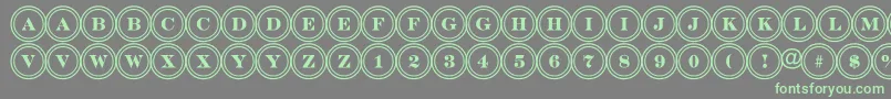 More about ADiscoserifdbl Font ADiscoserifdbl Font – Green Fonts on Gray Background
