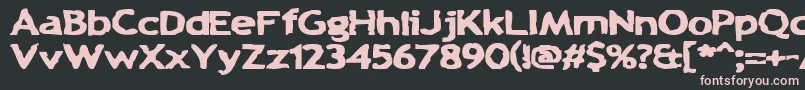 ChunkAChip Font – Pink Fonts on Black Background