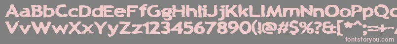 ChunkAChip Font – Pink Fonts on Gray Background