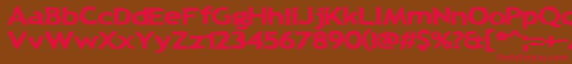 ChunkAChip Font – Red Fonts on Brown Background