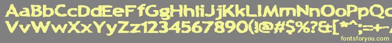 ChunkAChip Font – Yellow Fonts on Gray Background