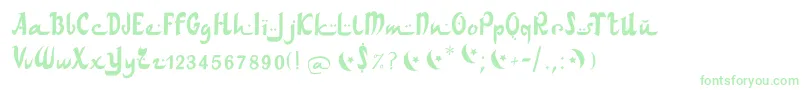 Arabdancesmediumitalic Font – Green Fonts on White Background