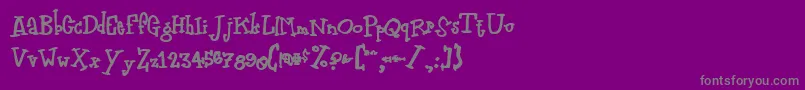 Police Zodiasti – polices grises sur fond violet