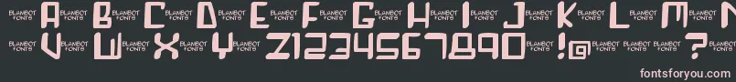 Roboshemp Font – Pink Fonts on Black Background