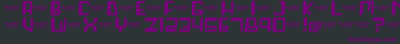 Шрифт Roboshemp – фиолетовые шрифты на чёрном фоне