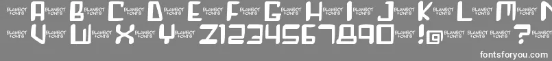 Roboshemp Font – White Fonts on Gray Background