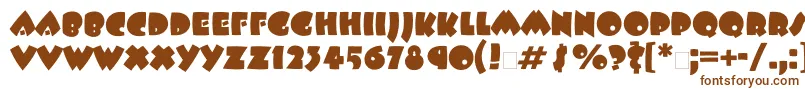 Beeskneesatt Font – Brown Fonts on White Background