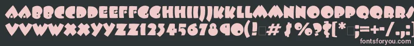 Beeskneesatt Font – Pink Fonts on Black Background