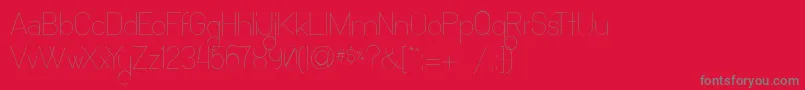 OchoSiete Font – Gray Fonts on Red Background