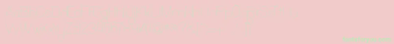 OchoSiete Font – Green Fonts on Pink Background