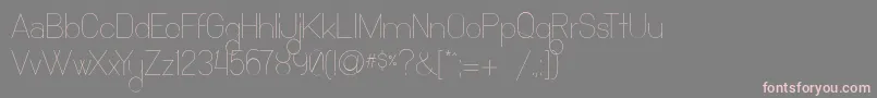 OchoSiete Font – Pink Fonts on Gray Background