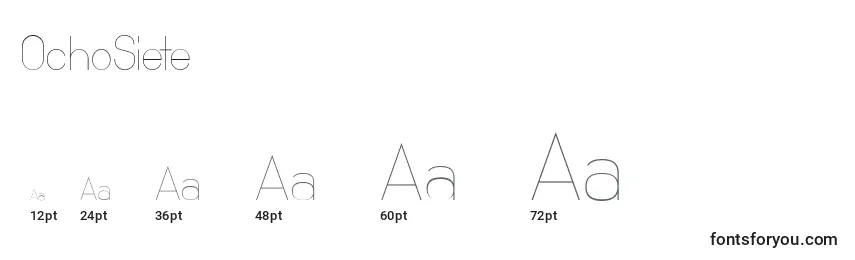 OchoSiete Font Sizes
