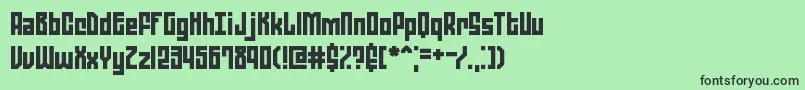 ZephyreanBrk Font – Black Fonts on Green Background