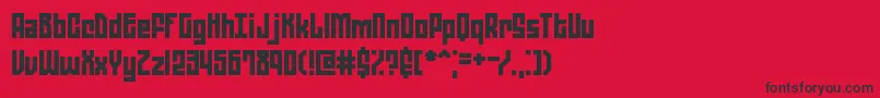 Police ZephyreanBrk – polices noires sur fond rouge