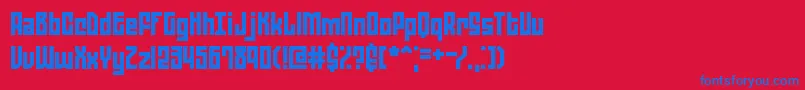 fuente ZephyreanBrk – Fuentes Azules Sobre Fondo Rojo