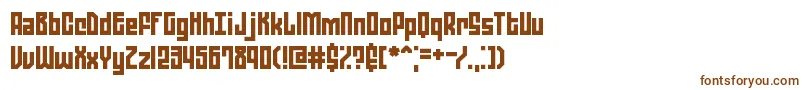 Шрифт ZephyreanBrk – коричневые шрифты на белом фоне