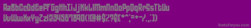 ZephyreanBrk Font – Gray Fonts on Purple Background