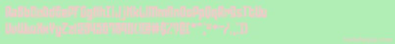 ZephyreanBrk Font – Pink Fonts on Green Background