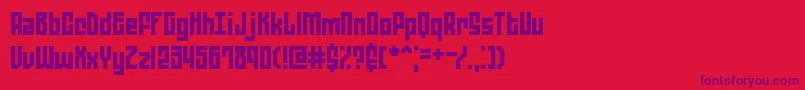 ZephyreanBrk-Schriftart – Violette Schriften auf rotem Hintergrund