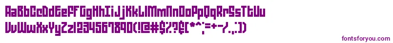 フォントZephyreanBrk – 紫色のフォント
