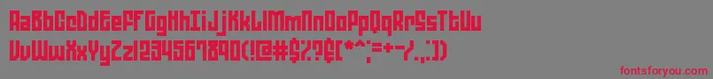ZephyreanBrk Font – Red Fonts on Gray Background
