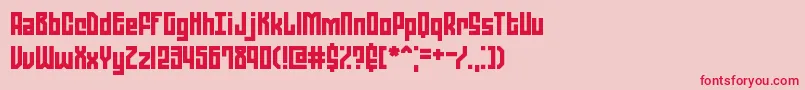 Шрифт ZephyreanBrk – красные шрифты на розовом фоне