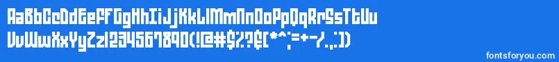 ZephyreanBrk Font – White Fonts on Blue Background