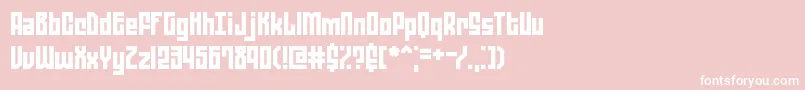 ZephyreanBrk Font – White Fonts on Pink Background