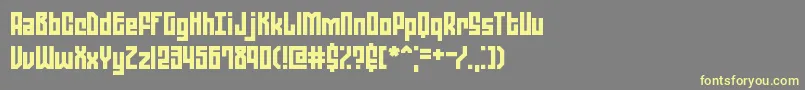 ZephyreanBrk Font – Yellow Fonts on Gray Background