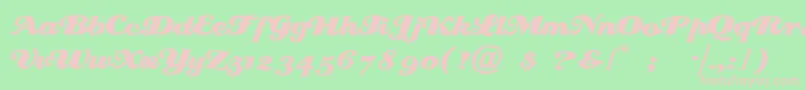 En savoir plus sur la police Creampuf Police Creampuf – polices roses sur fond vert