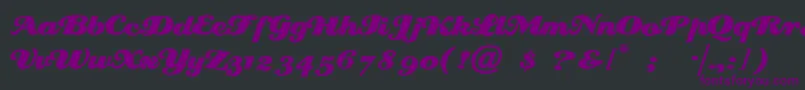 Creampuf Font – Purple Fonts on Black Background