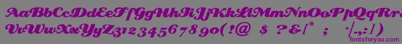 Creampuf Font – Purple Fonts on Gray Background