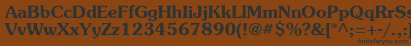 Souvb Font – Black Fonts on Brown Background