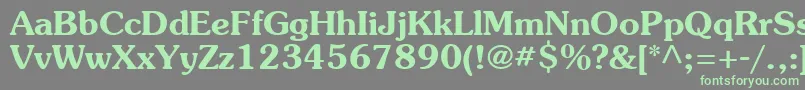 Weitere Informationen zur Souvb-Schriftart Souvb-Schriftart – Grüne Schriften auf grauem Hintergrund