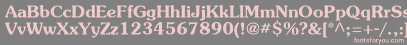 Souvb Font – Pink Fonts on Gray Background