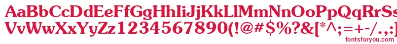 Souvb Font – Red Fonts on White Background