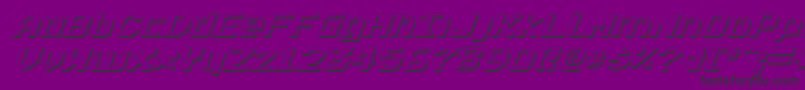 Шрифт Realpolv2si – чёрные шрифты на фиолетовом фоне