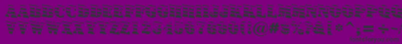 Police Signboardtitulgrddn – polices noires sur fond violet