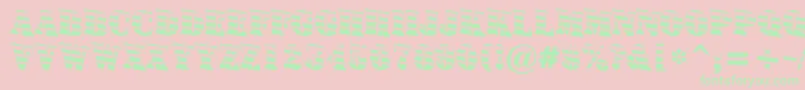 Signboardtitulgrddn Font – Green Fonts on Pink Background