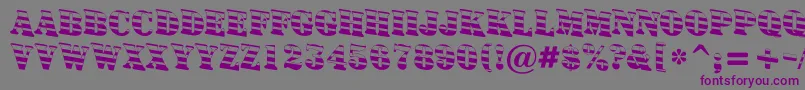 Signboardtitulgrddn-fontti – violetit fontit harmaalla taustalla