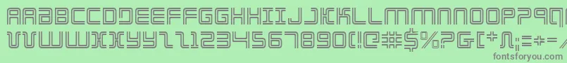 Elecday Font – Gray Fonts on Green Background