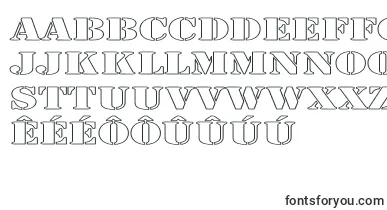 LarchmerehollowExp font – frisian Fonts