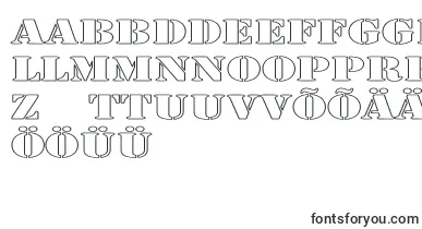 LarchmerehollowExp font – estonian Fonts