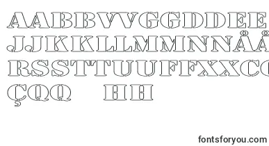 LarchmerehollowExp font – uzbek Fonts