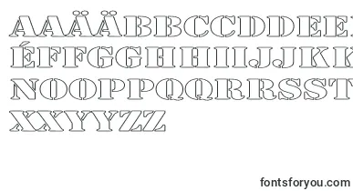 LarchmerehollowExp font – macedonian Fonts
