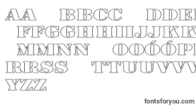 LarchmerehollowExp font – polish Fonts