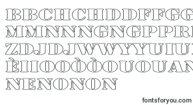 LarchmerehollowExp font – creole Fonts