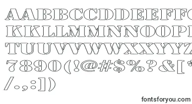 LarchmerehollowExp font – Adobe Reader Fonts