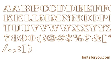 LarchmerehollowExp font – Brown Fonts