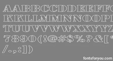 LarchmerehollowExp font – White Fonts On Gray Background